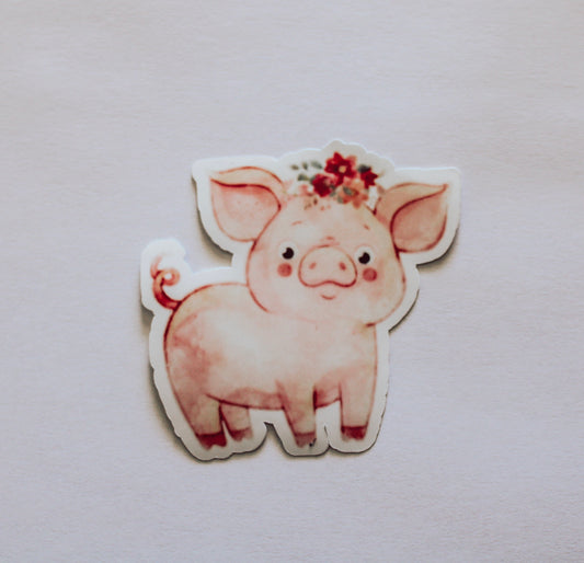 Cutie pig sticker